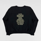 Yeezus Tour 2014 Unreleased Glastonbury Festival Crewneck In Black