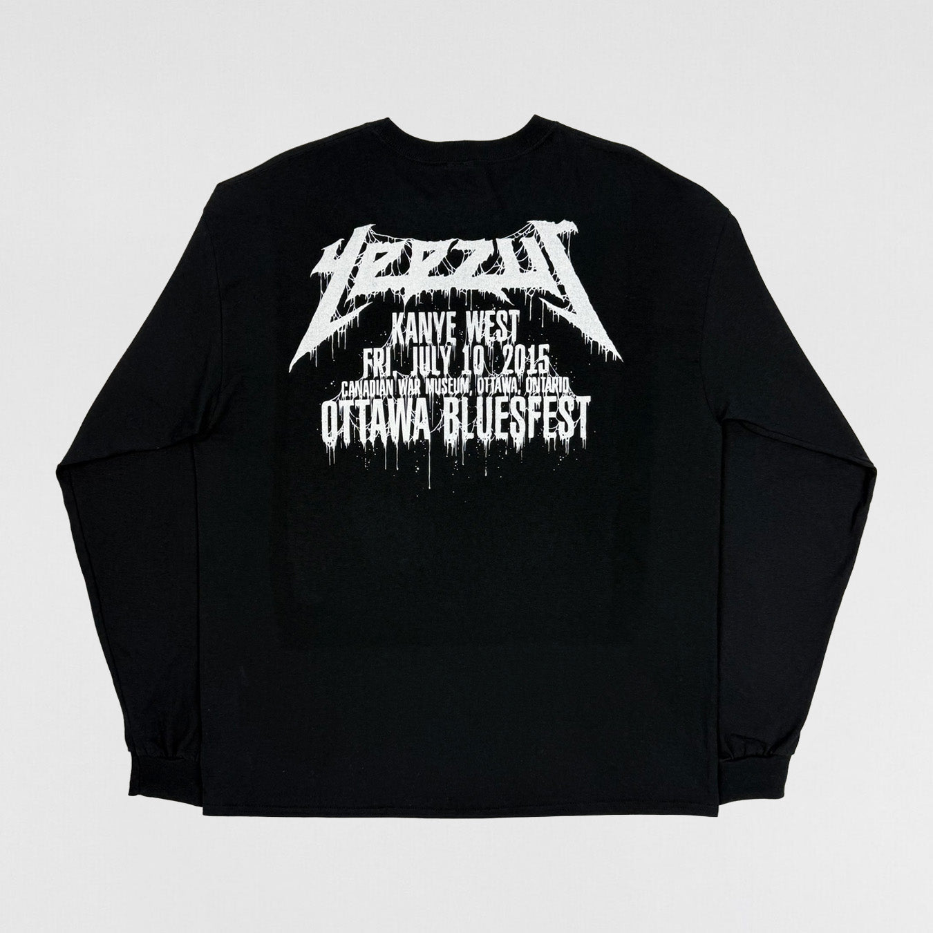 Yeezus 2015 Unreleased Ottawa Bluesfest Long Sleeve By Wes Lang