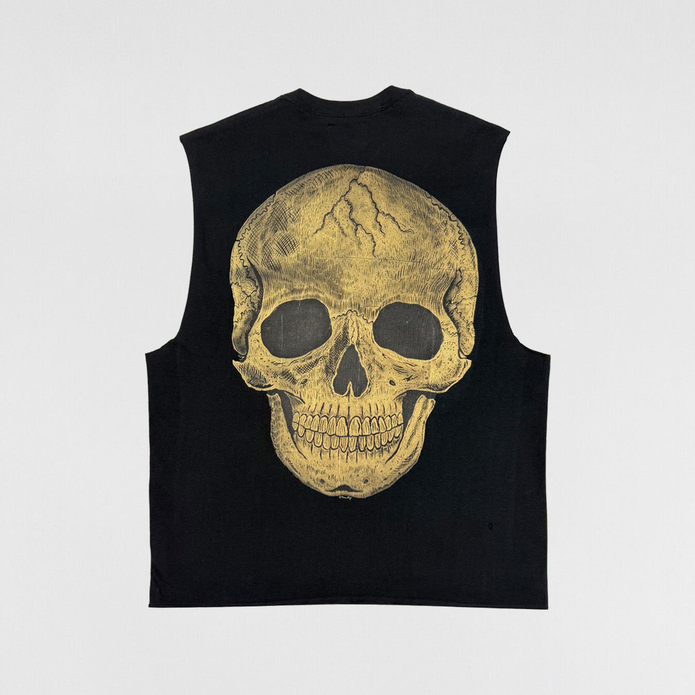 Yeezus 2015 Unreleased Skull Cut Off Tee By Wes Lang