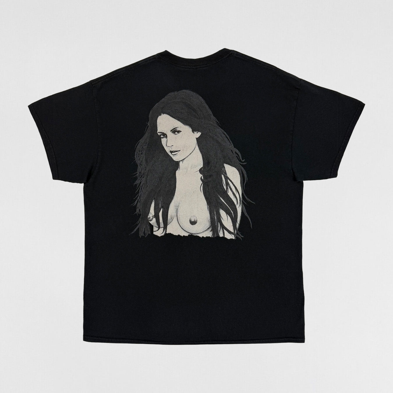 Yeezus Tour 2014 Unreleased Woman Portrait Tee By Wes Lang