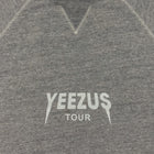 Yeezus Tour 2013 Cut Off Crewneck In Heather Grey