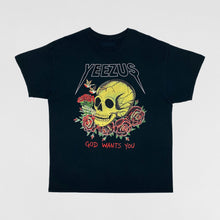 Yeezus Tour 2013 OG Skull & Roses Tee By Wes Lang