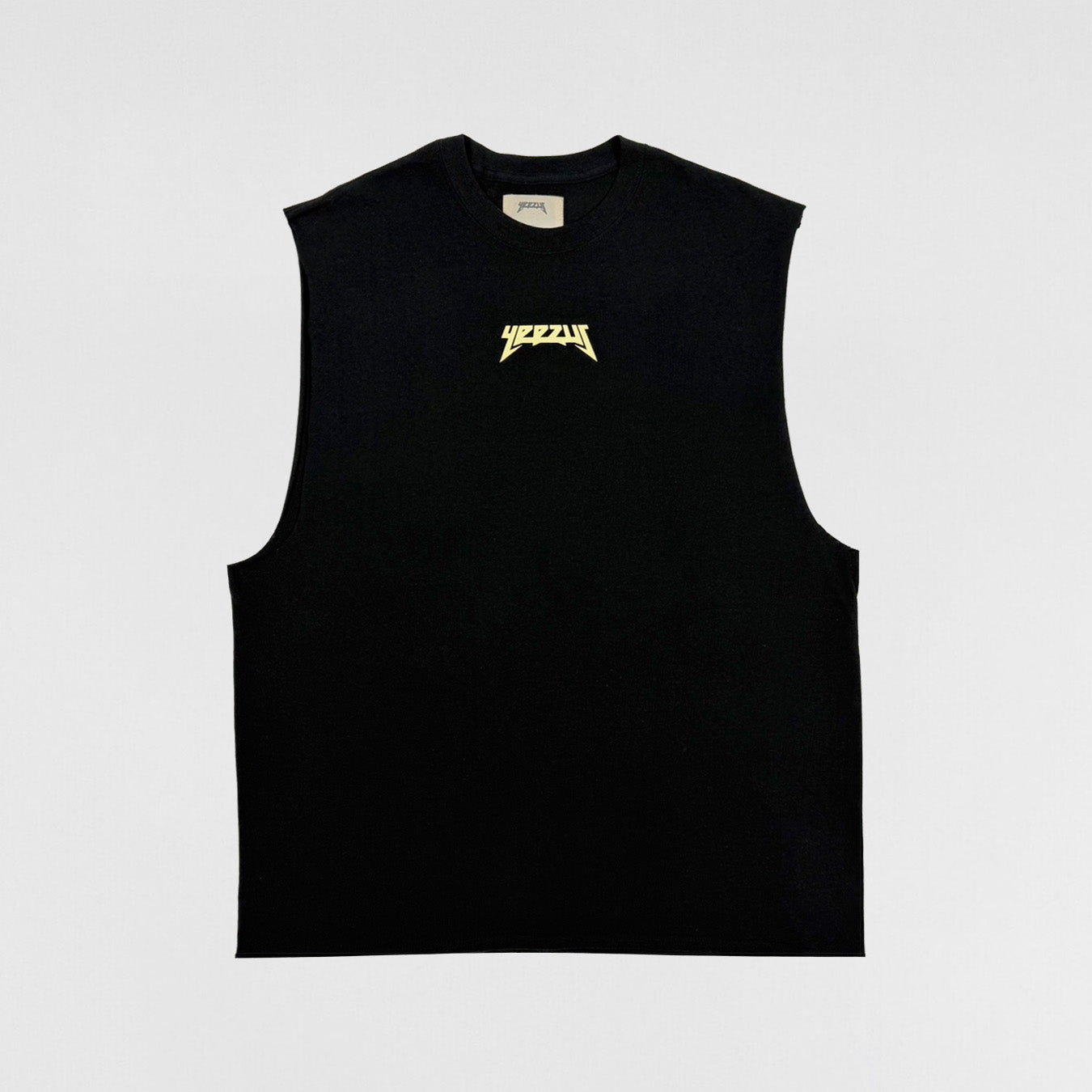 Yeezus 2015 Unreleased Skull Cut Off Tee By Wes Lang