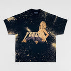 Yeezus Tour 2014 Las Vegas Tee In Bleach Splatter
