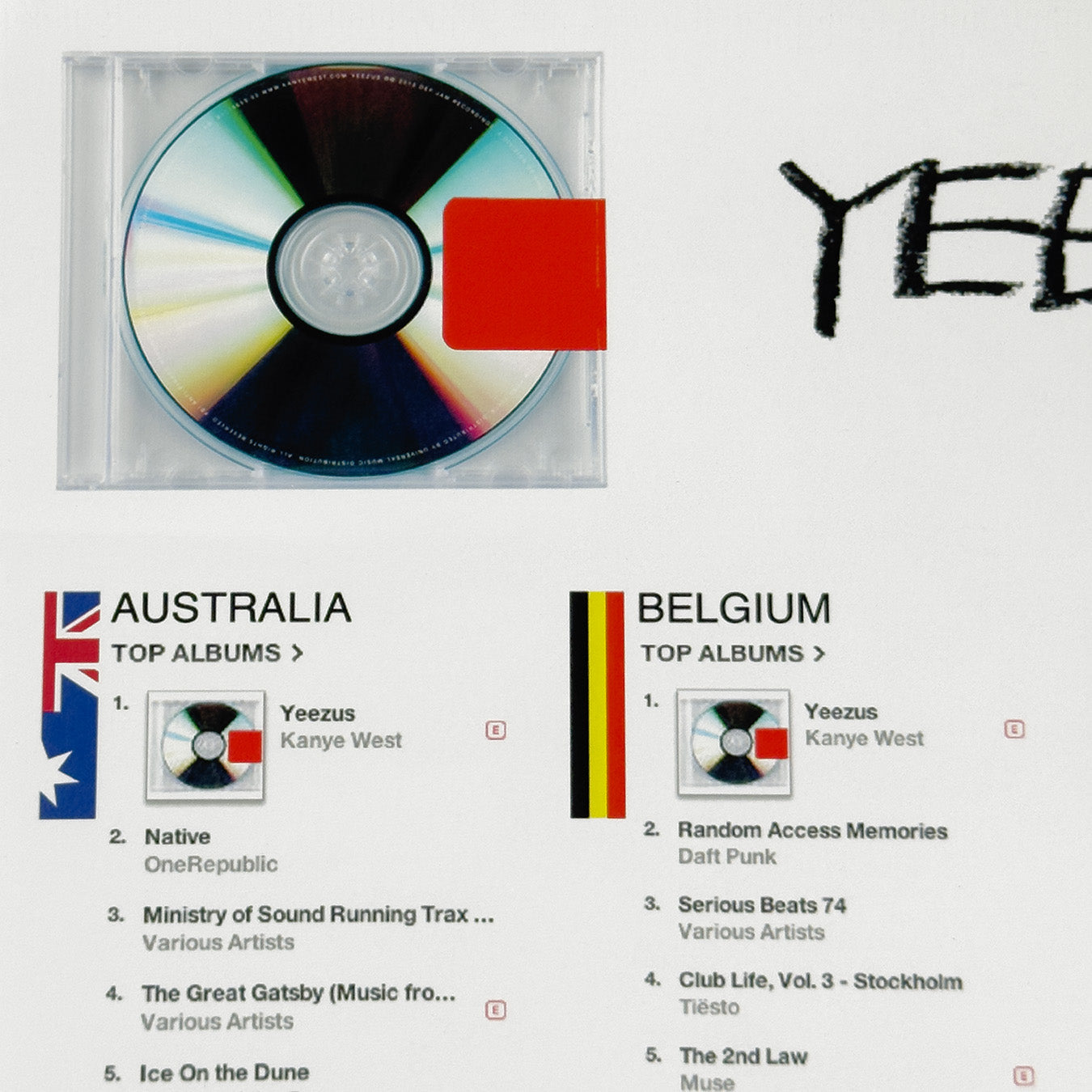 Yeezus 2013 Unreleased Poster By Virgil Abloh + Signed By Ye