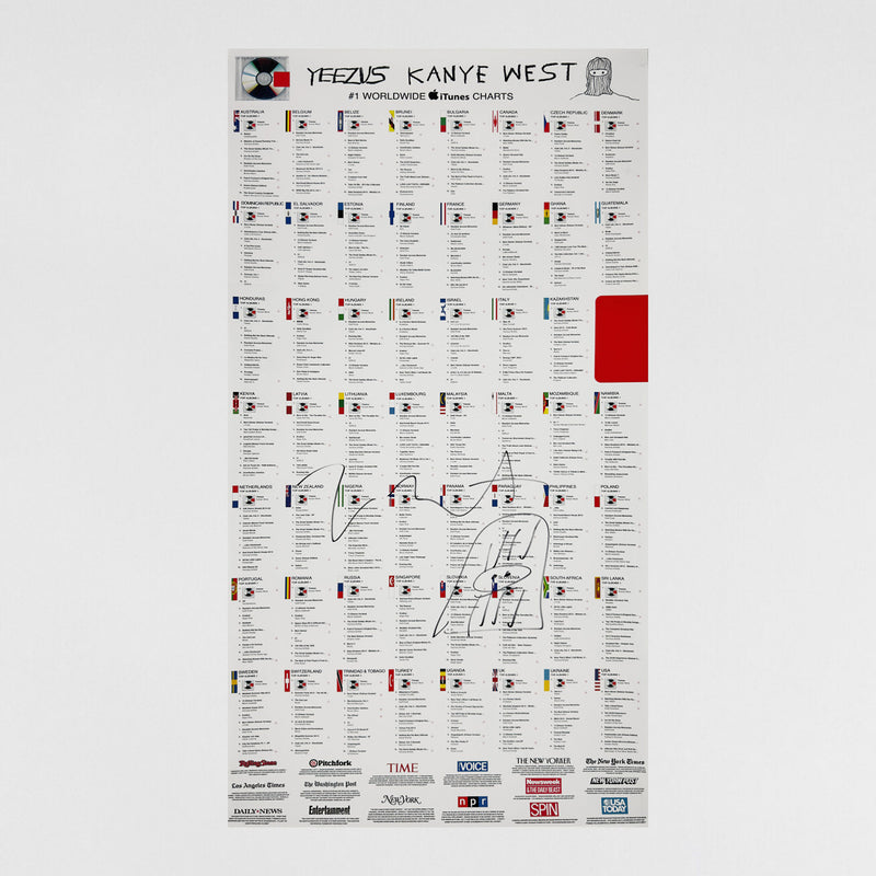 Yeezus 2013 Unreleased Poster By Virgil Abloh + Signed By Ye