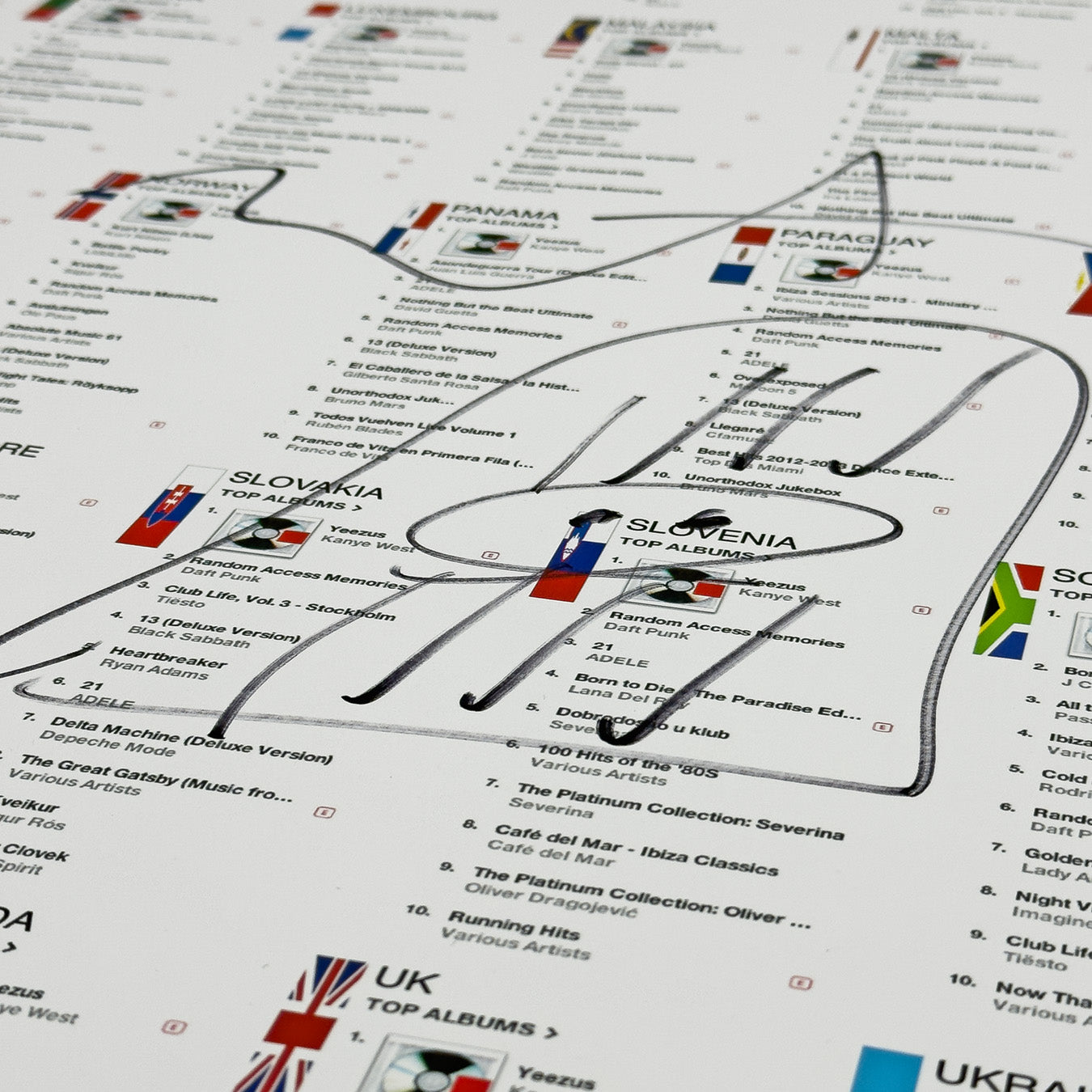 Yeezus 2013 Unreleased Poster By Virgil Abloh + Signed By Ye