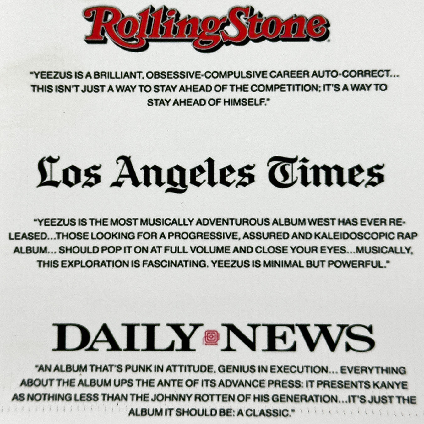 Yeezus 2013 Unreleased Poster By Virgil Abloh + Signed By Ye