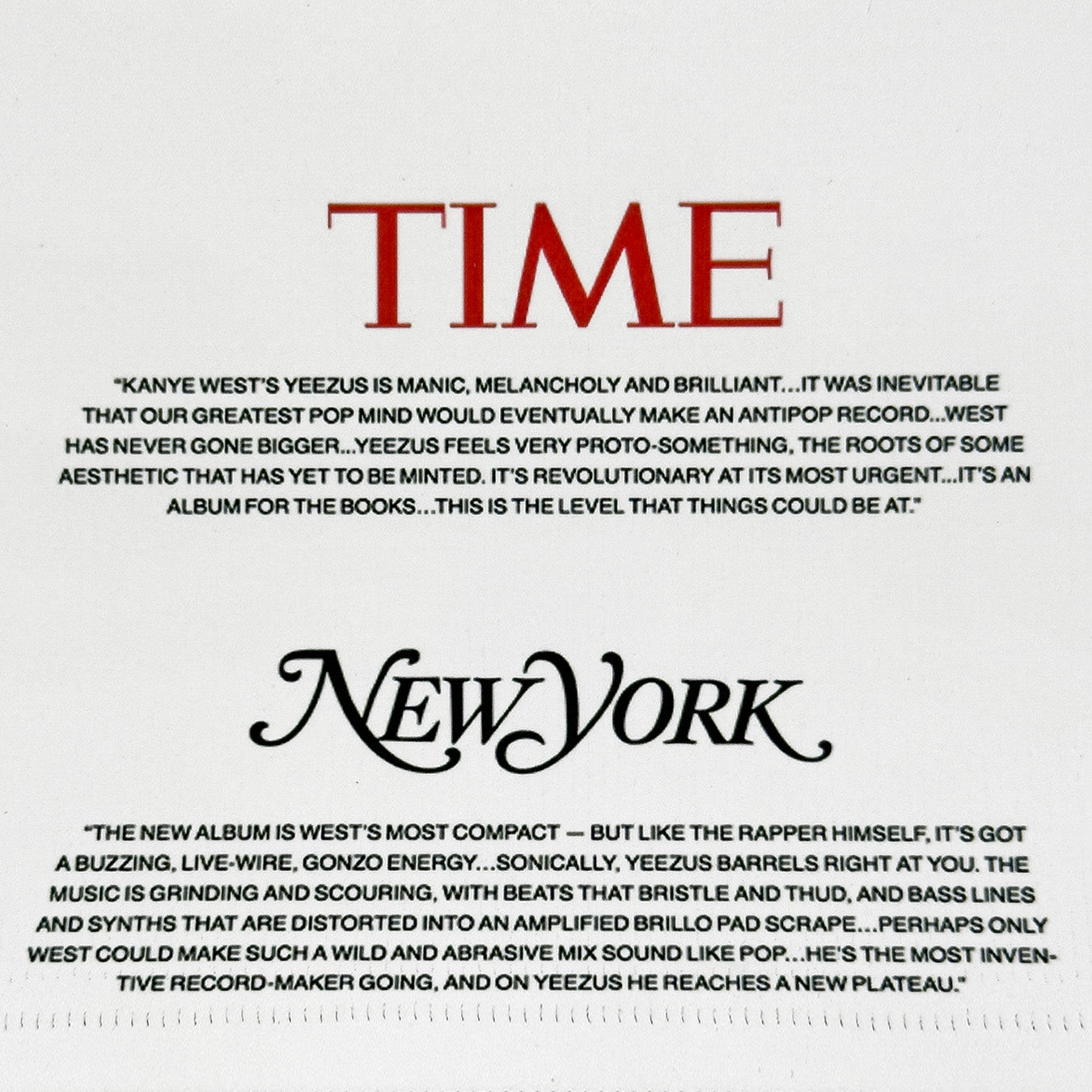 Yeezus 2013 Unreleased Poster By Virgil Abloh + Signed By Ye