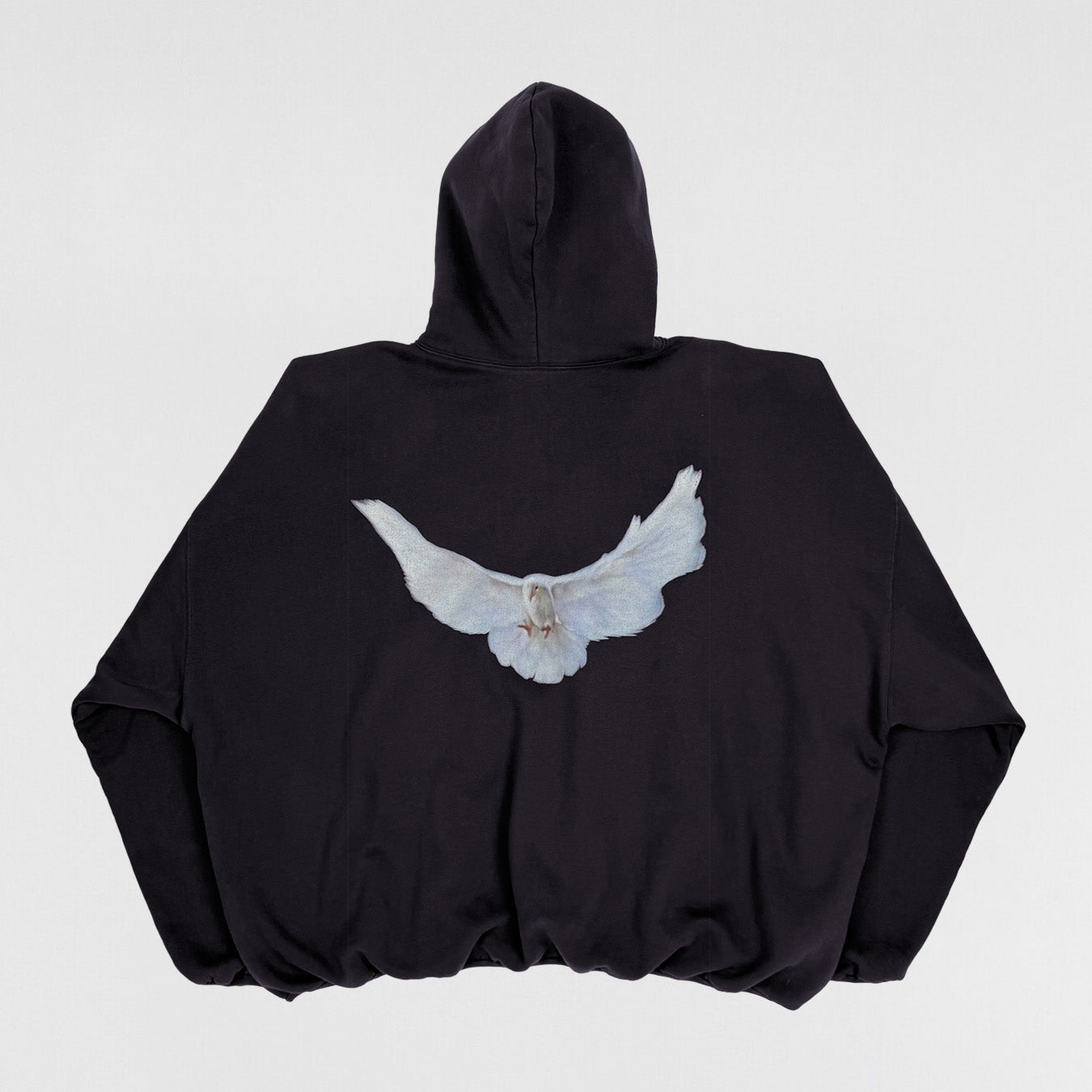 YGEBB 2022 Double Layered Dove Hoodie In Dark Grey