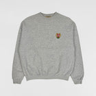 YZY SZN 5 Embroidered Calabasas Crewneck In Heather Grey