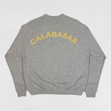 YZY SZN 5 Embroidered Calabasas Crewneck In Heather Grey