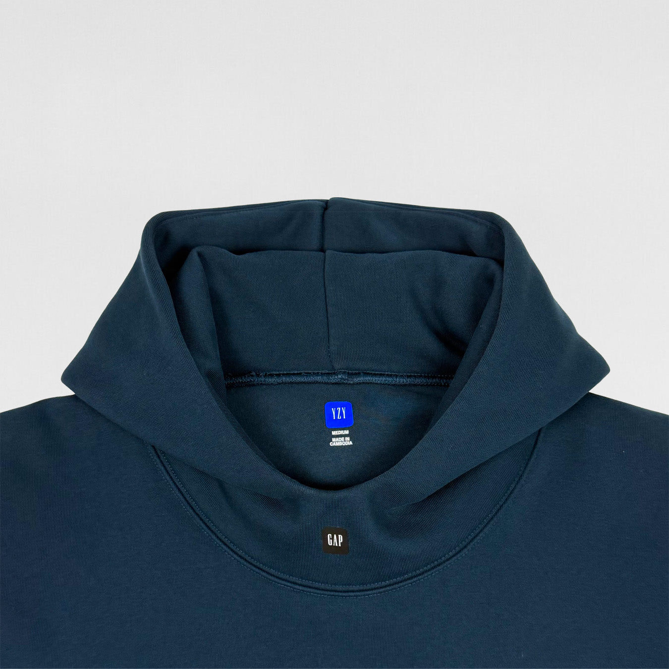 YGEBB 2022 Double Layered Logo Hoodie In Dark Blue