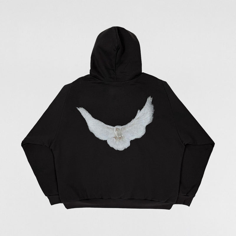 YGEBB 2022 Shrunken Dove Hoodie In Black