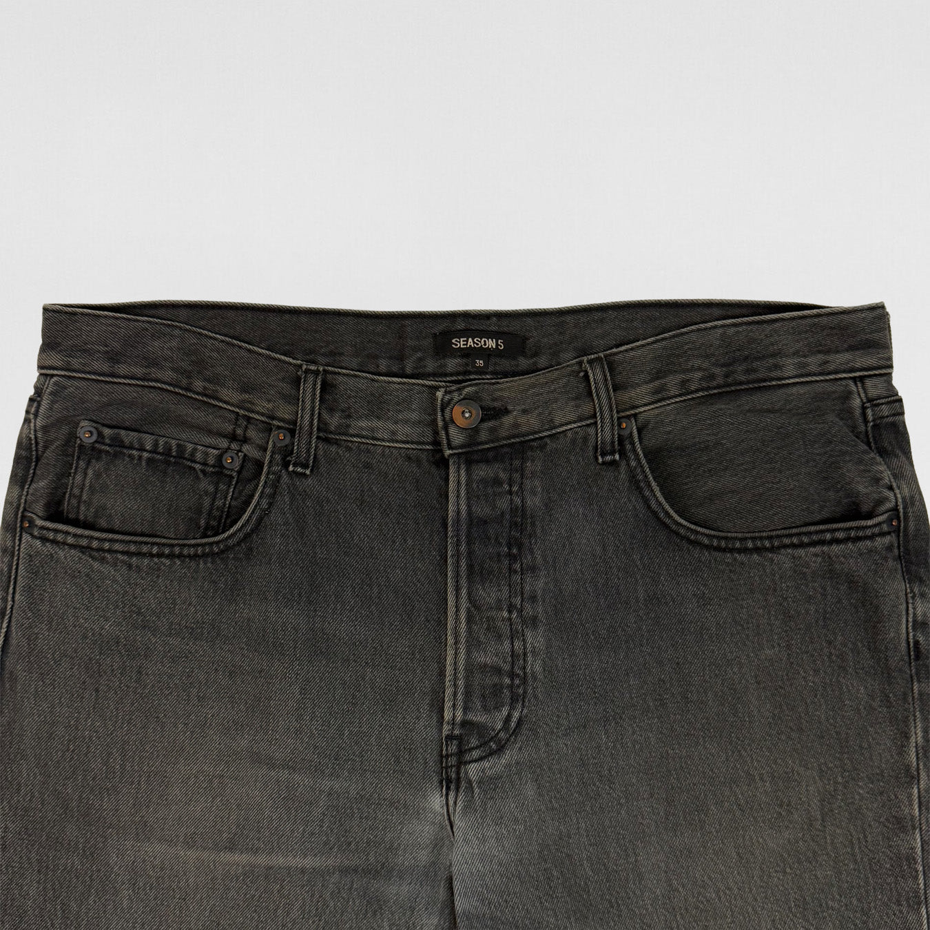 YZY SZN 5 Washed Denim In Faded Ink