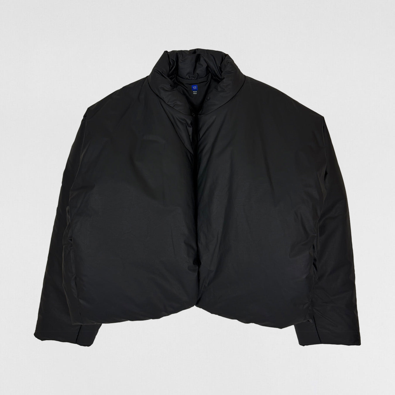 YGEBB 2022 Round Jacket V1 In Coated Cotton Black