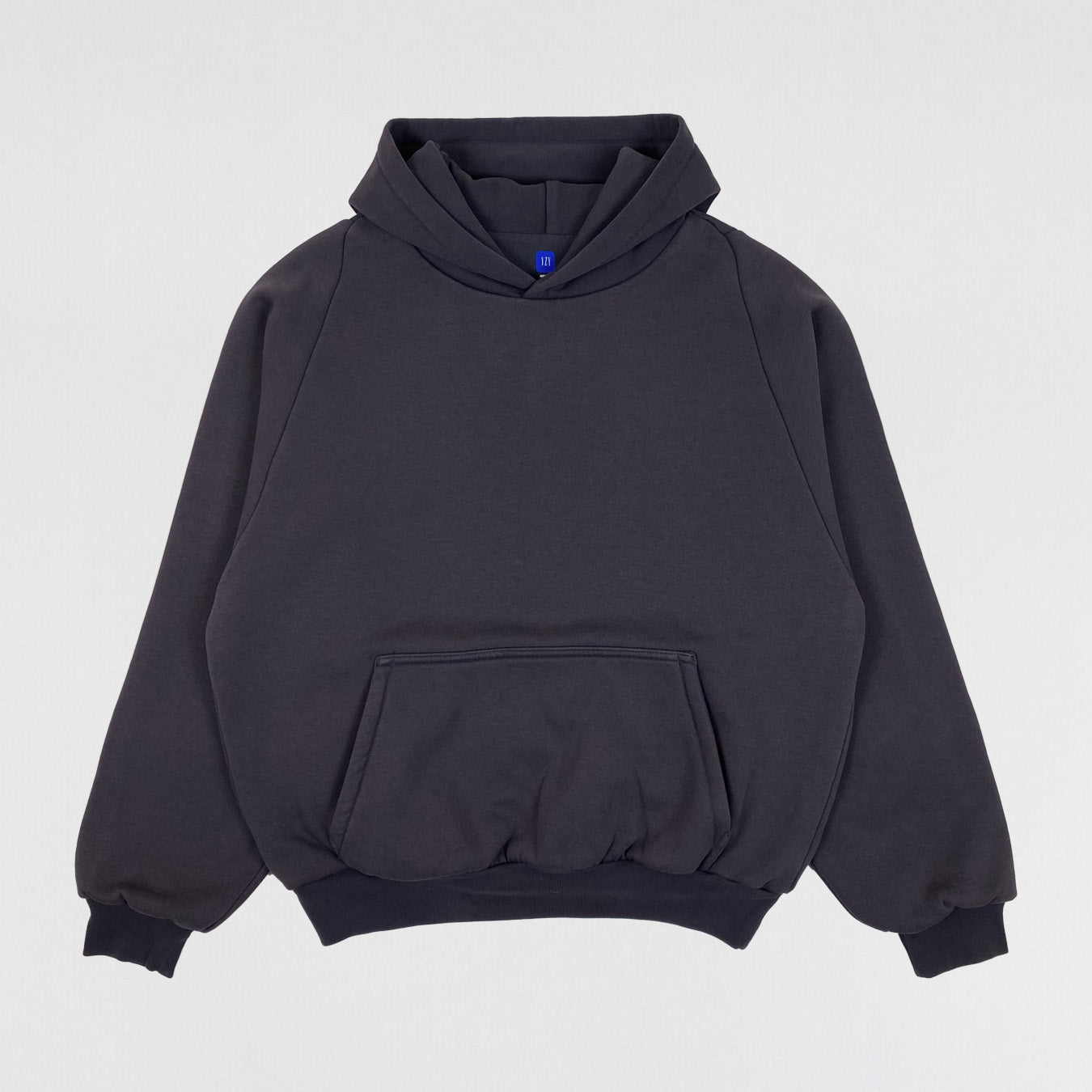 YGEBB 2022 Shrunken Logo Hoodie In Dark Grey