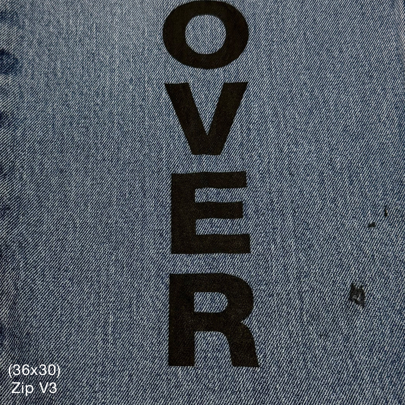 YZY 2021 Vintage 'Free Hoover' Levi's Denim In Indigo Wash