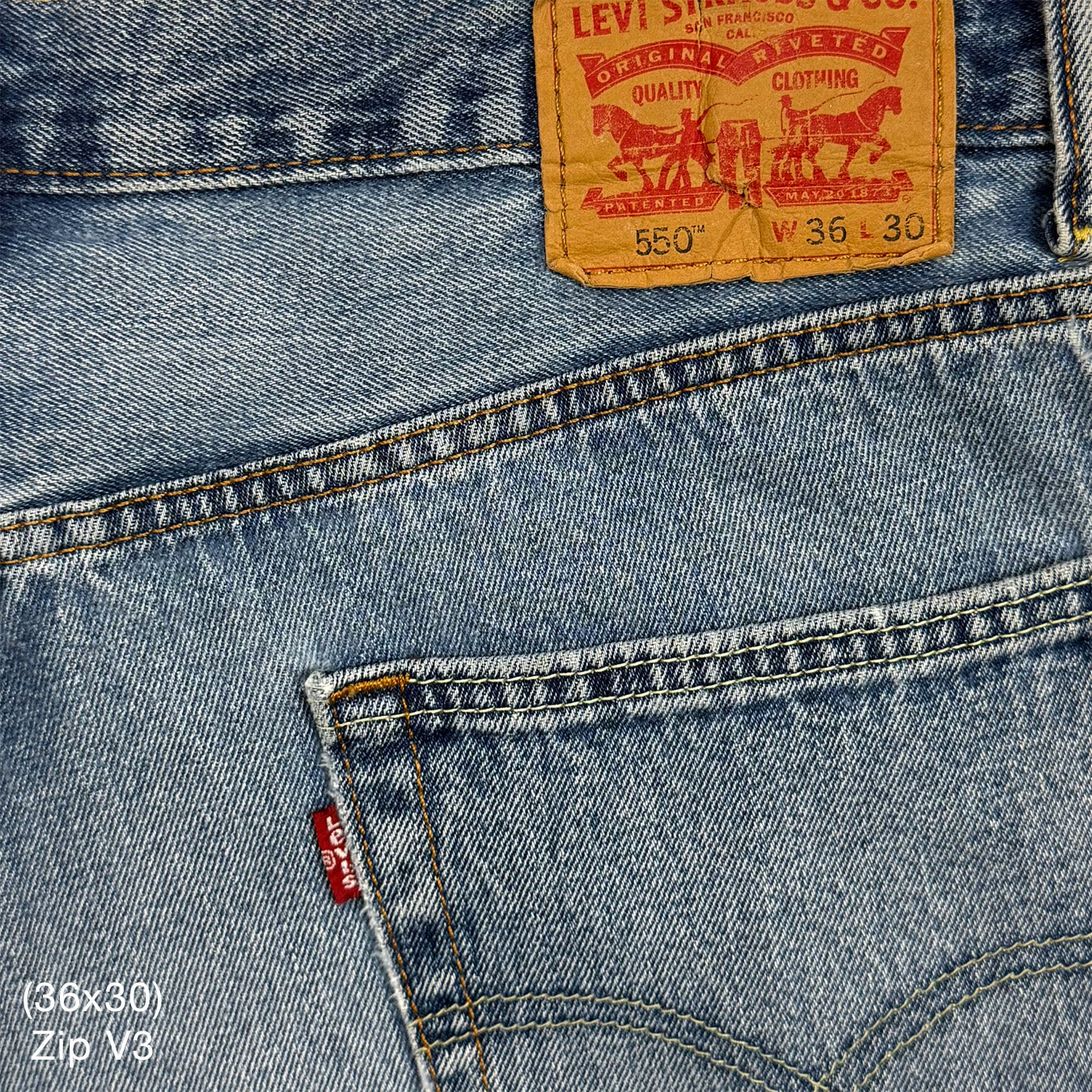 YZY 2021 Vintage 'Free Hoover' Levi's Denim In Indigo Wash