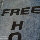 YZY 2021 Vintage 'Free Hoover' Levi's Denim In Indigo Wash