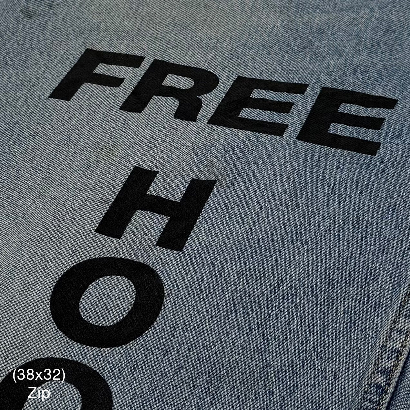 YZY 2021 Vintage 'Free Hoover' Levi's Denim In Indigo Wash