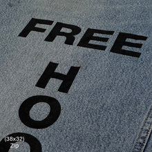 YZY 2021 Vintage 'Free Hoover' Levi's Denim In Indigo Wash