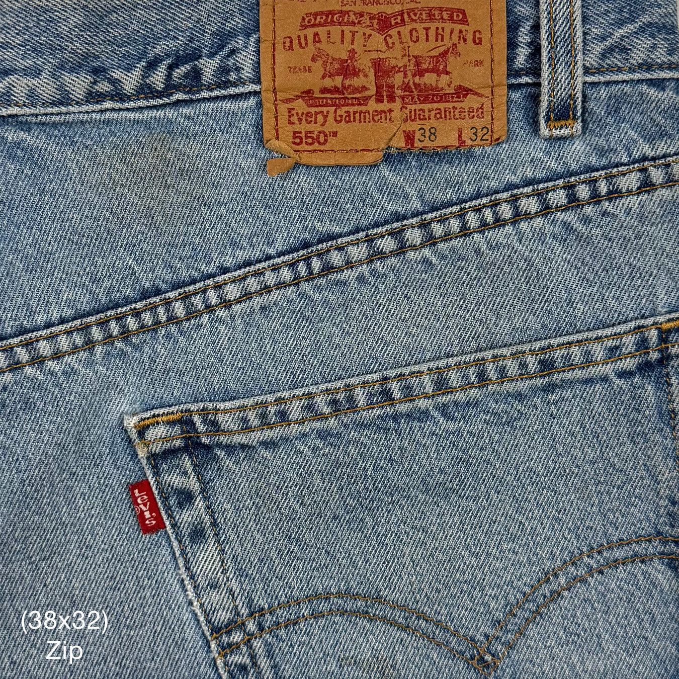 YZY 2021 Vintage 'Free Hoover' Levi's Denim In Indigo Wash
