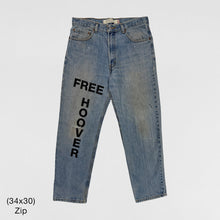 YZY 2021 Vintage 'Free Hoover' Levi's Denim In Indigo Wash
