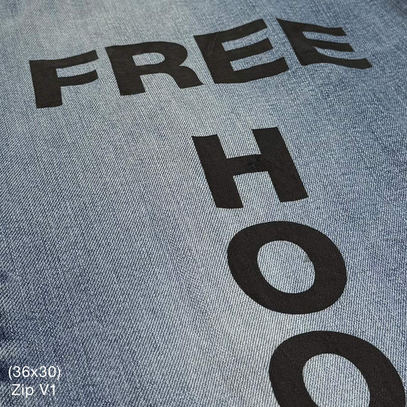 YZY 2021 Vintage 'Free Hoover' Levi's Denim In Indigo Wash