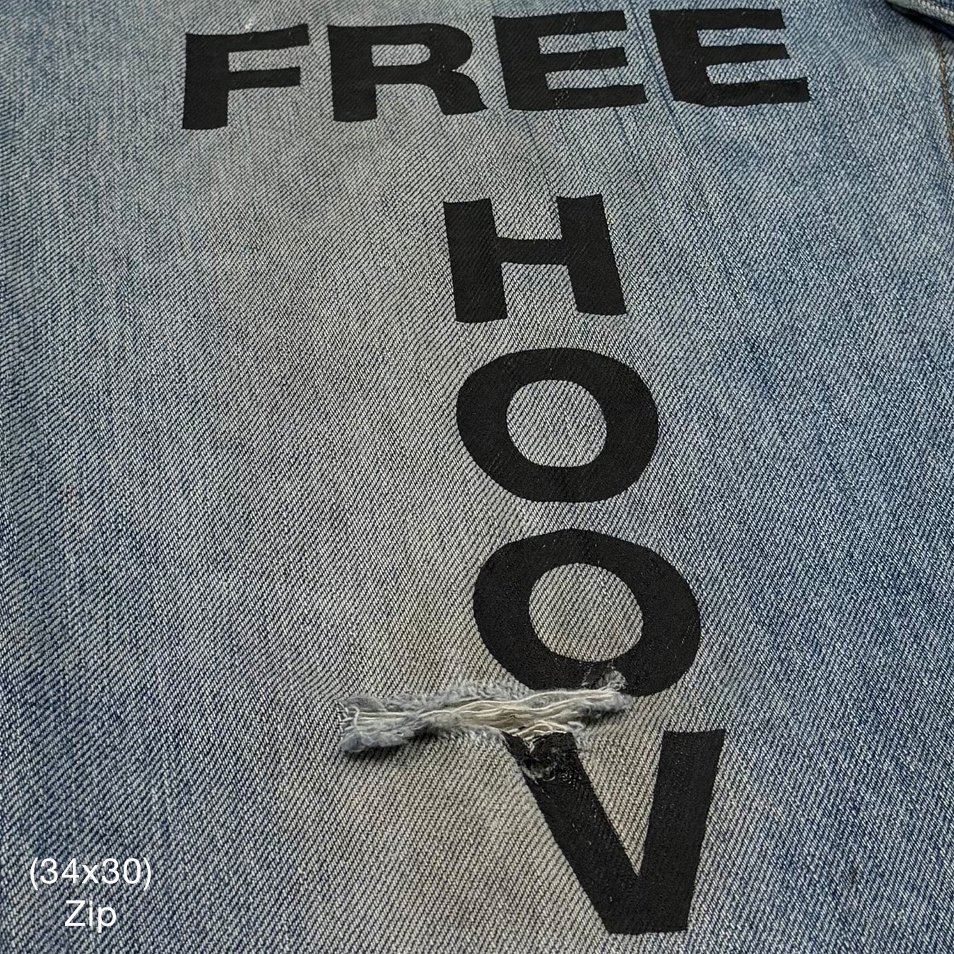 YZY 2021 Vintage 'Free Hoover' Levi's Denim In Indigo Wash