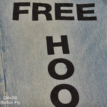 YZY 2021 Vintage 'Free Hoover' Levi's Denim In Light Wash