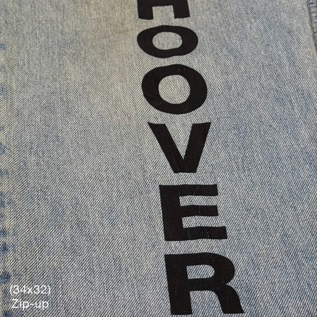 YZY 2021 Vintage 'Free Hoover' Levi's Denim In Light Wash