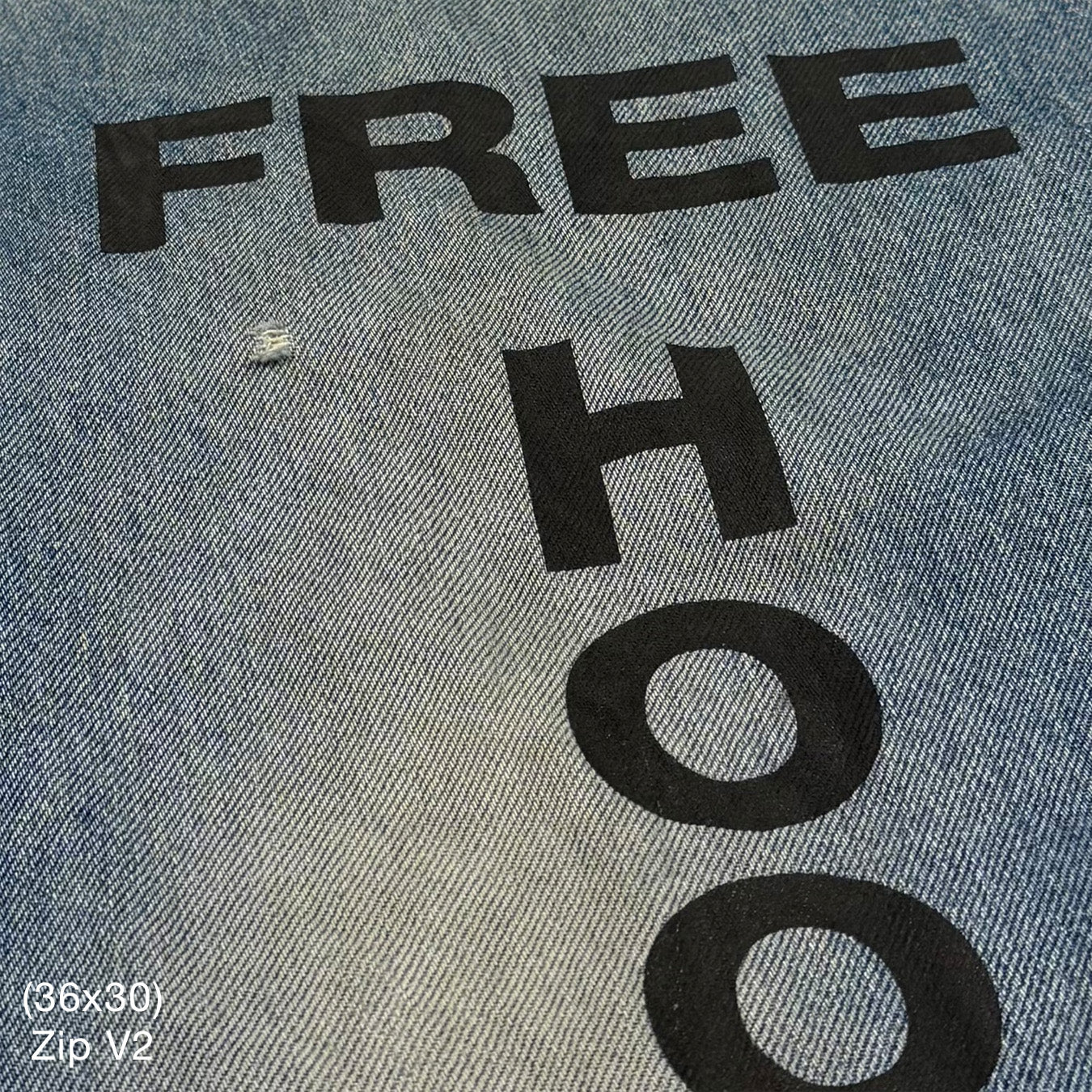 YZY 2021 Vintage 'Free Hoover' Levi's Denim In Indigo Wash