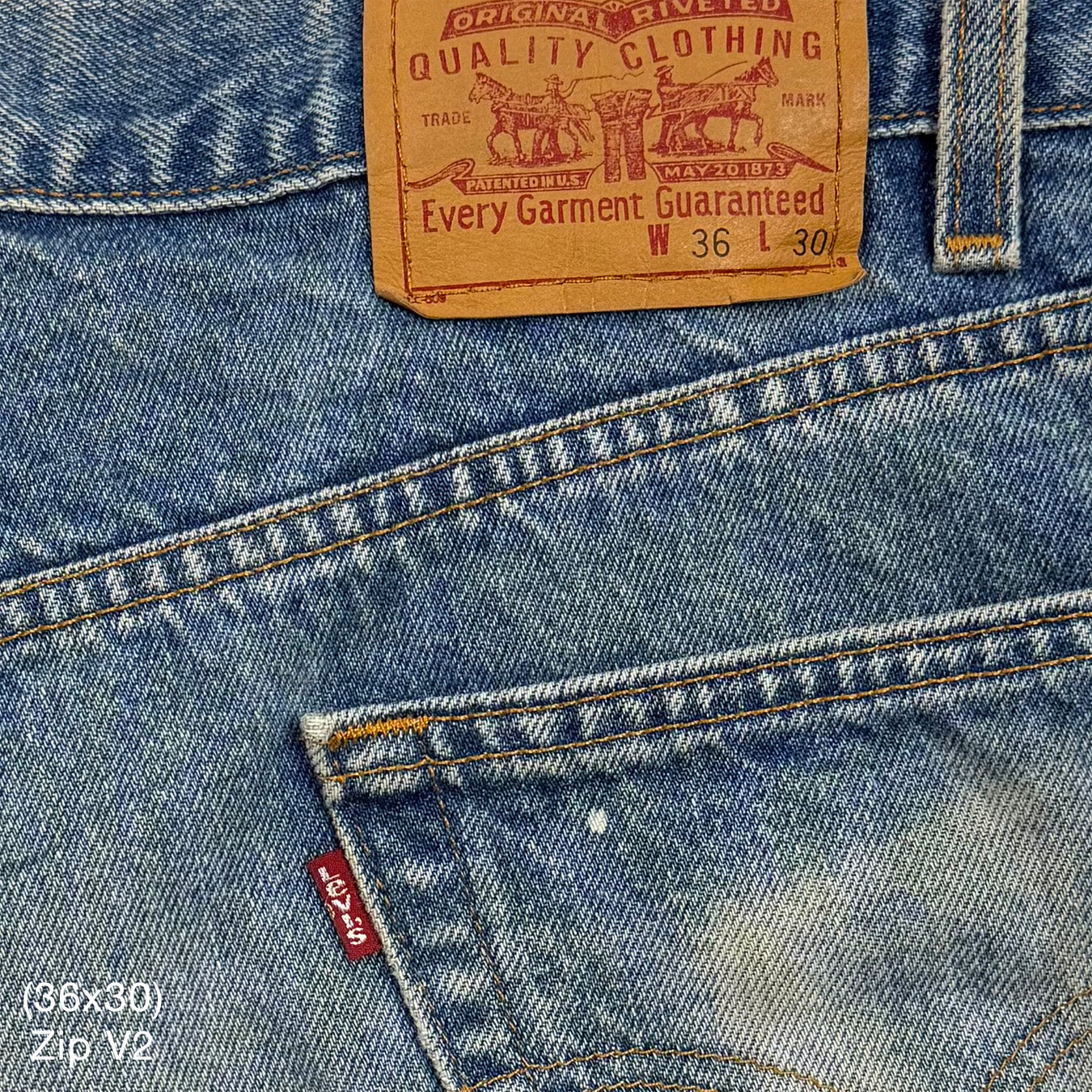 YZY 2021 Vintage 'Free Hoover' Levi's Denim In Indigo Wash
