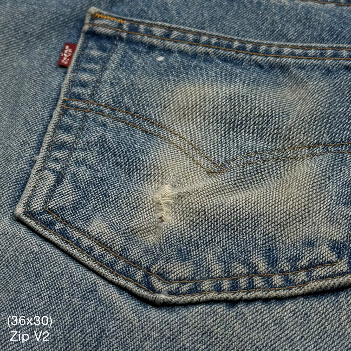 YZY 2021 Vintage 'Free Hoover' Levi's Denim In Indigo Wash