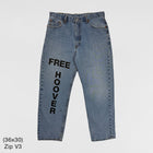 YZY 2021 Vintage 'Free Hoover' Levi's Denim In Indigo Wash