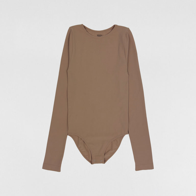 YZY SZN 2 Long Sleeve Bodysuit In Sand