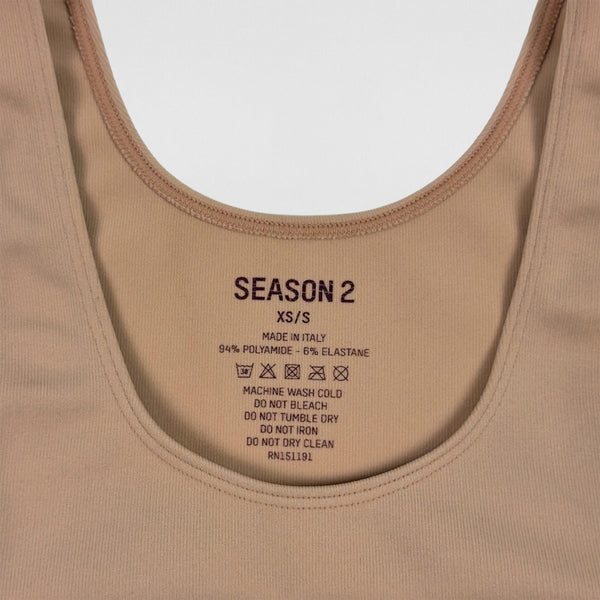 YZY SZN 2 Knit Tank Top In Sand