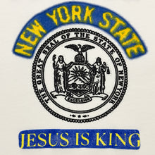YZY SZN 7 Jesus Is King New York LP Tee In White