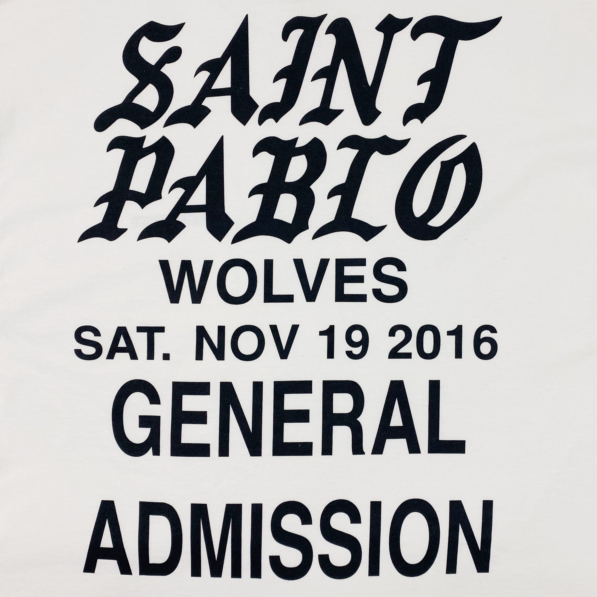 TLOP 2016 Saint Pablo Wolves Long Sleeve In White