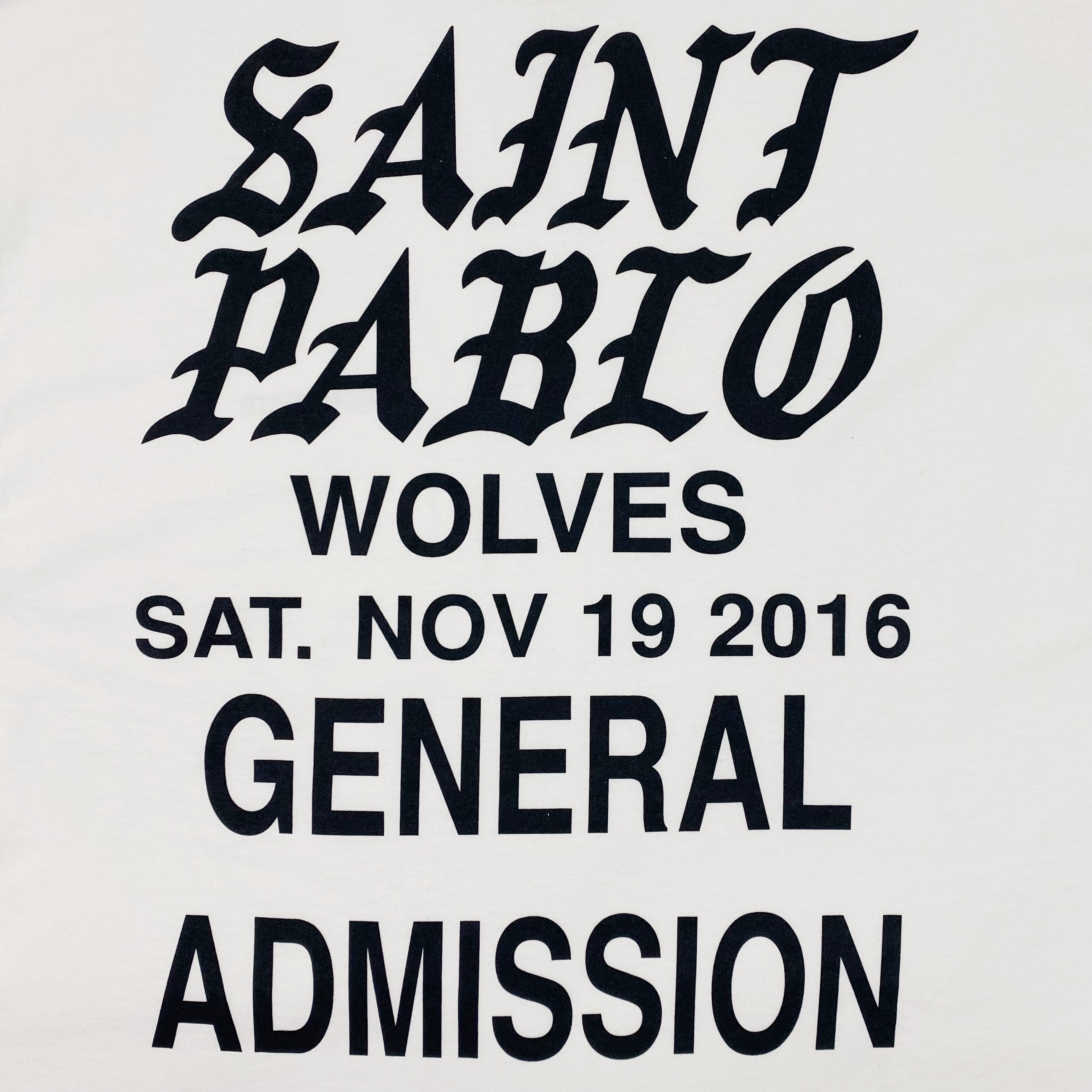 TLOP 2016 Saint Pablo Wolves Long Sleeve In White