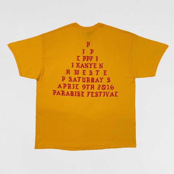 TLOP 2016 Paradise Fesitval ‘I Feel Like Pablo’ Tee In Yellow