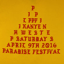 TLOP 2016 Paradise Fesitval ‘I Feel Like Pablo’ Tee In Yellow