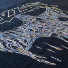 Yeezus 2015 Unreleased Flying Reaper Woven Blanket By Wes Lang