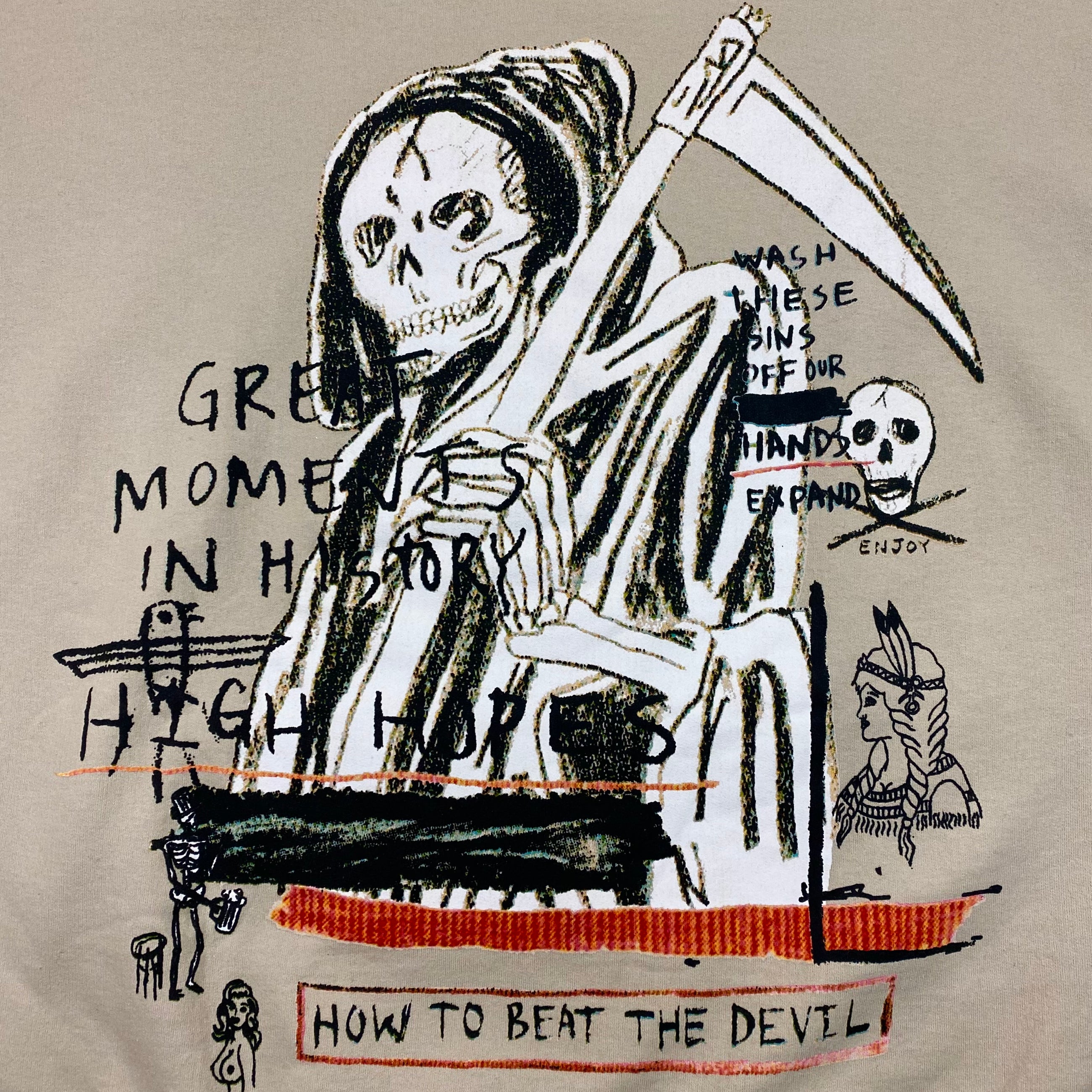 Yeezus 2015 Unreleased ‘How To Beat The Devil’ Hoodie By Wes Lang