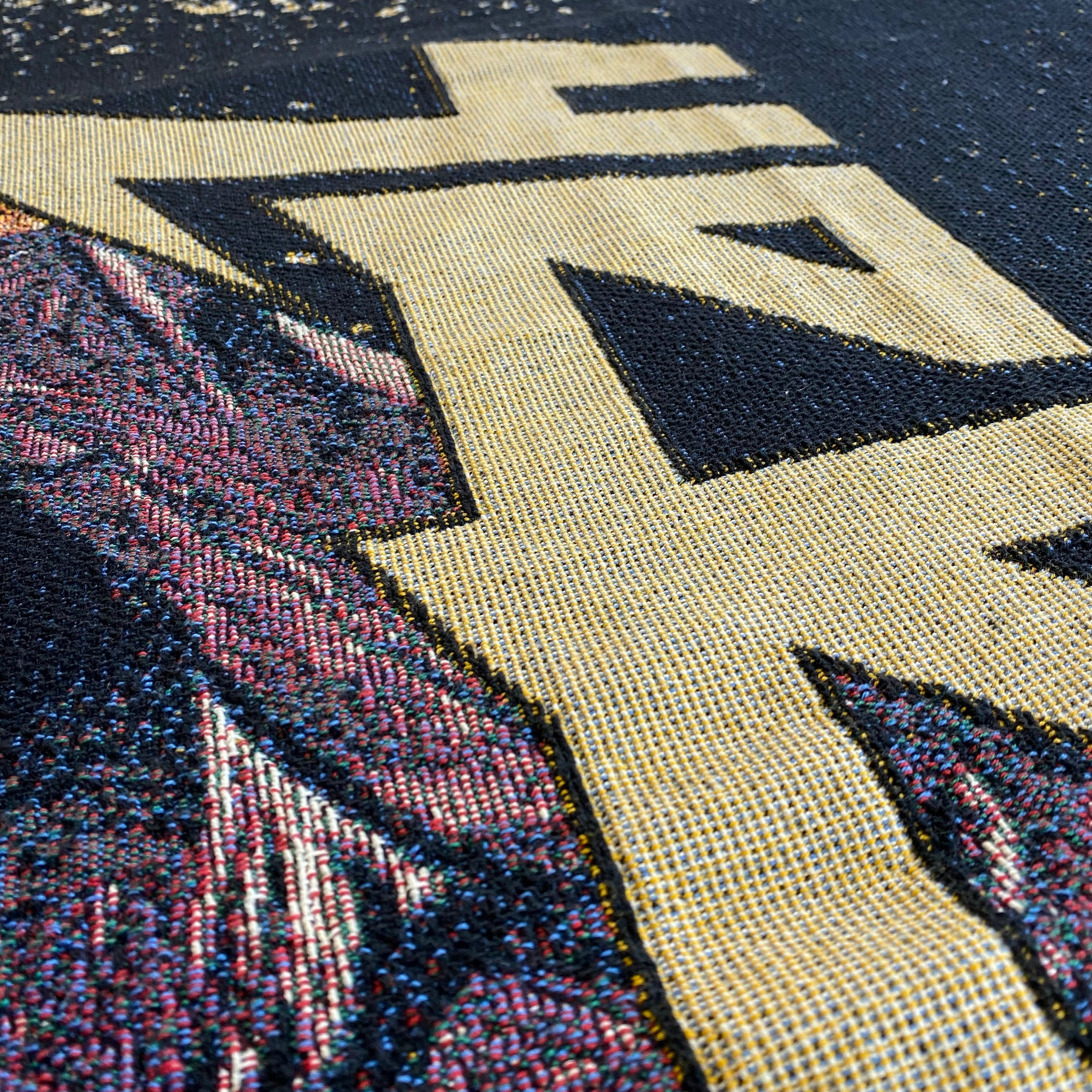 Yeezus 2015 Unreleased Splatter Woven Blanket By Wes Lang