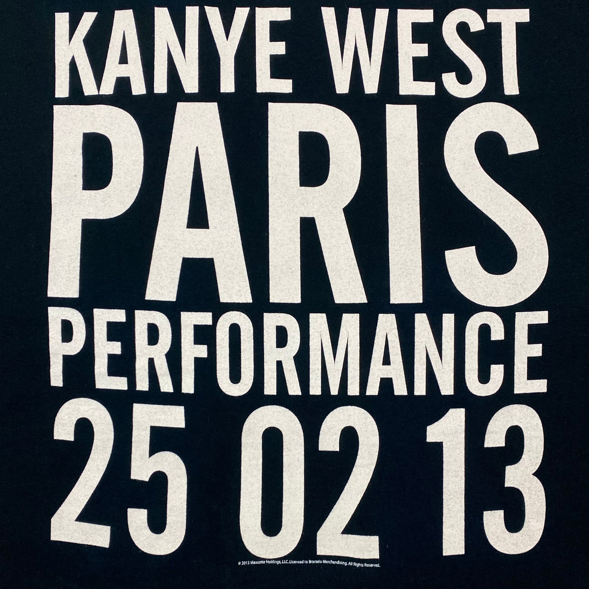 Kanye 2013 Paris Performance Tee By Virgil Abloh