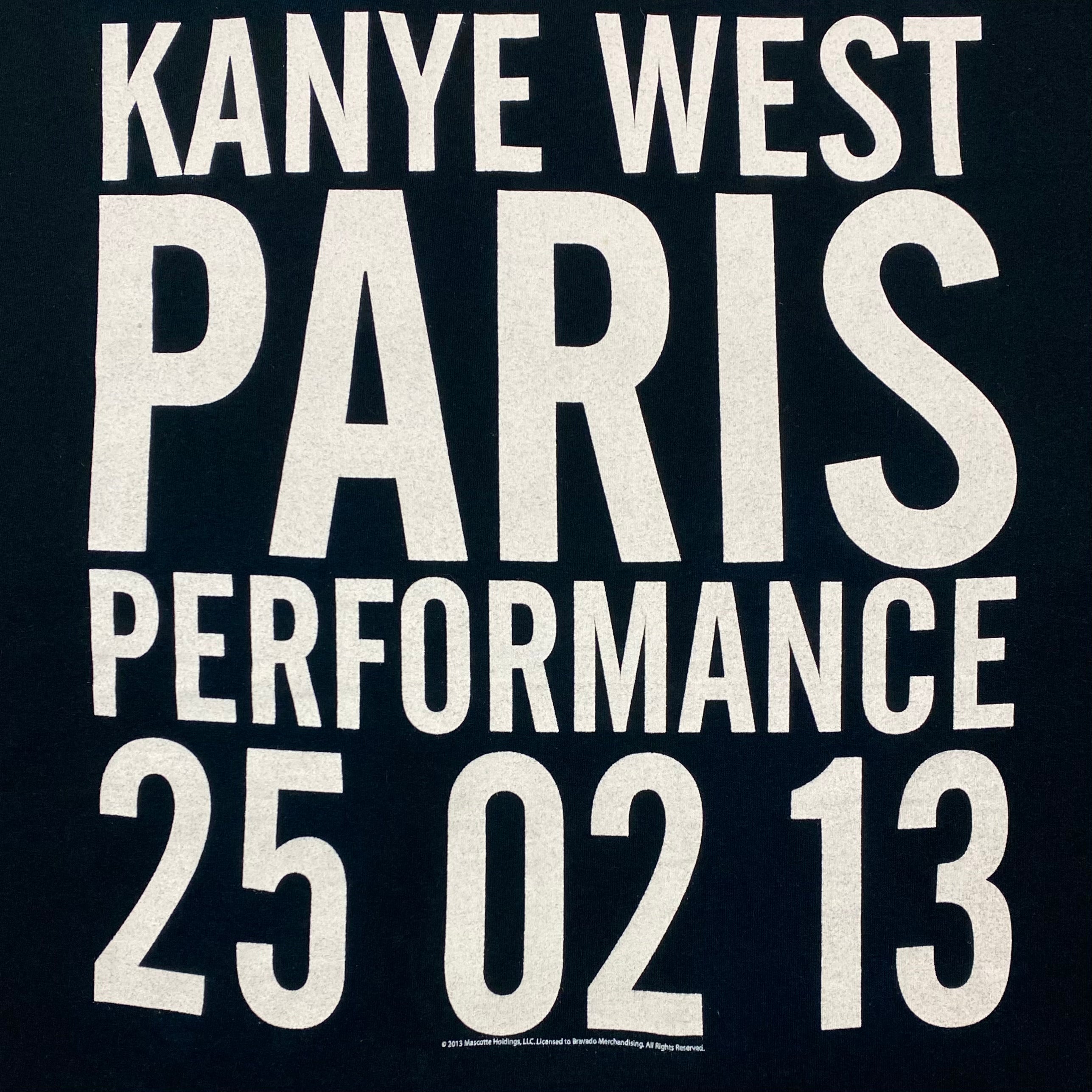Kanye 2013 Paris Performance Tee By Virgil Abloh