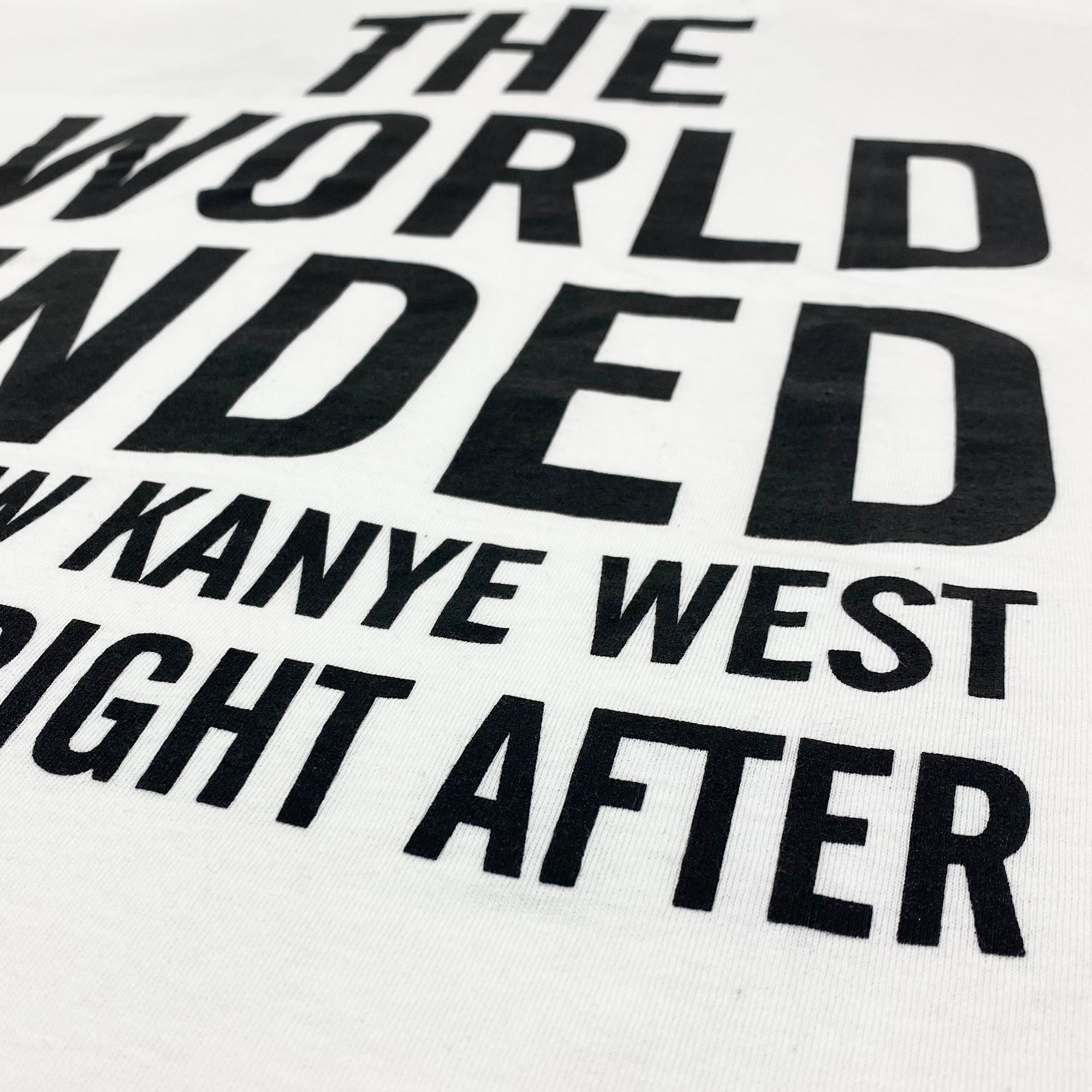 Kanye 2012 End Of The World Tee By Virgil Abloh
