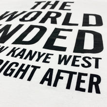 Kanye 2012 End Of The World Tee By Virgil Abloh